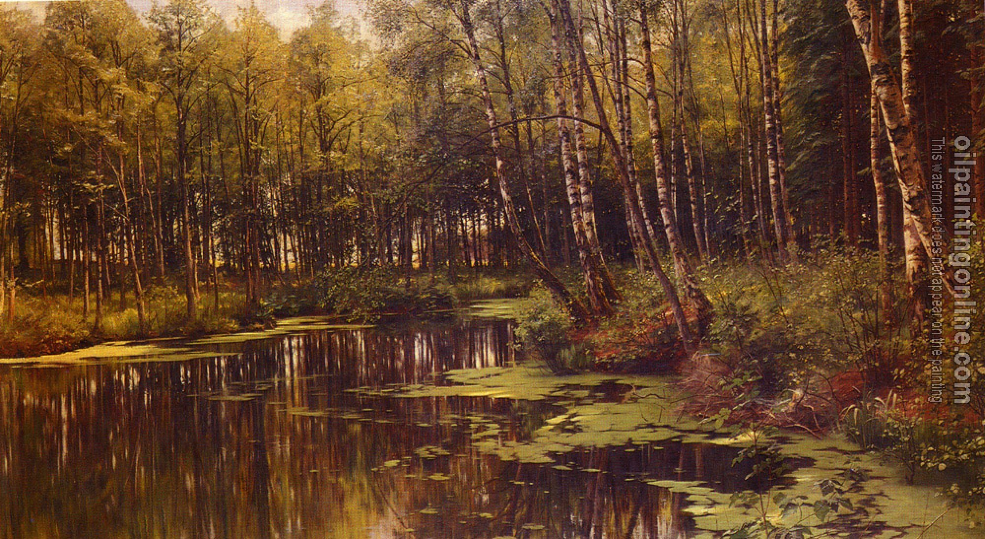 Monsted, Peder Mork - A Woodland Pond